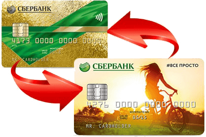 Замена карты Сбербанк